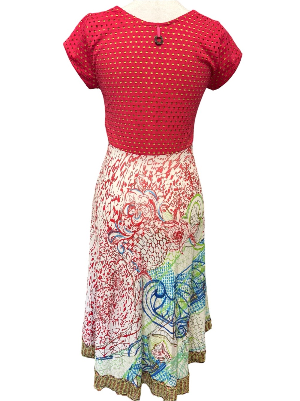 Save the Queen! Boho Mixed Print Dress 🌺 - Picture 6 of 10